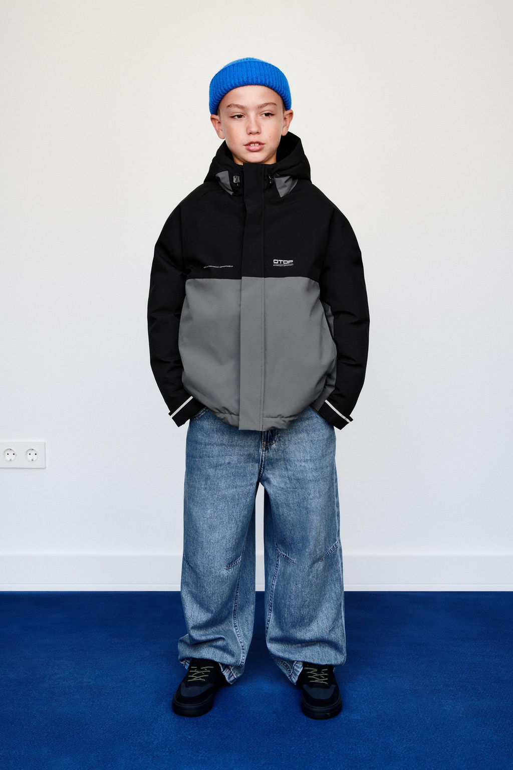WATER-REPELLENT COLOUR BLOCK JACKET - Zara фото 11