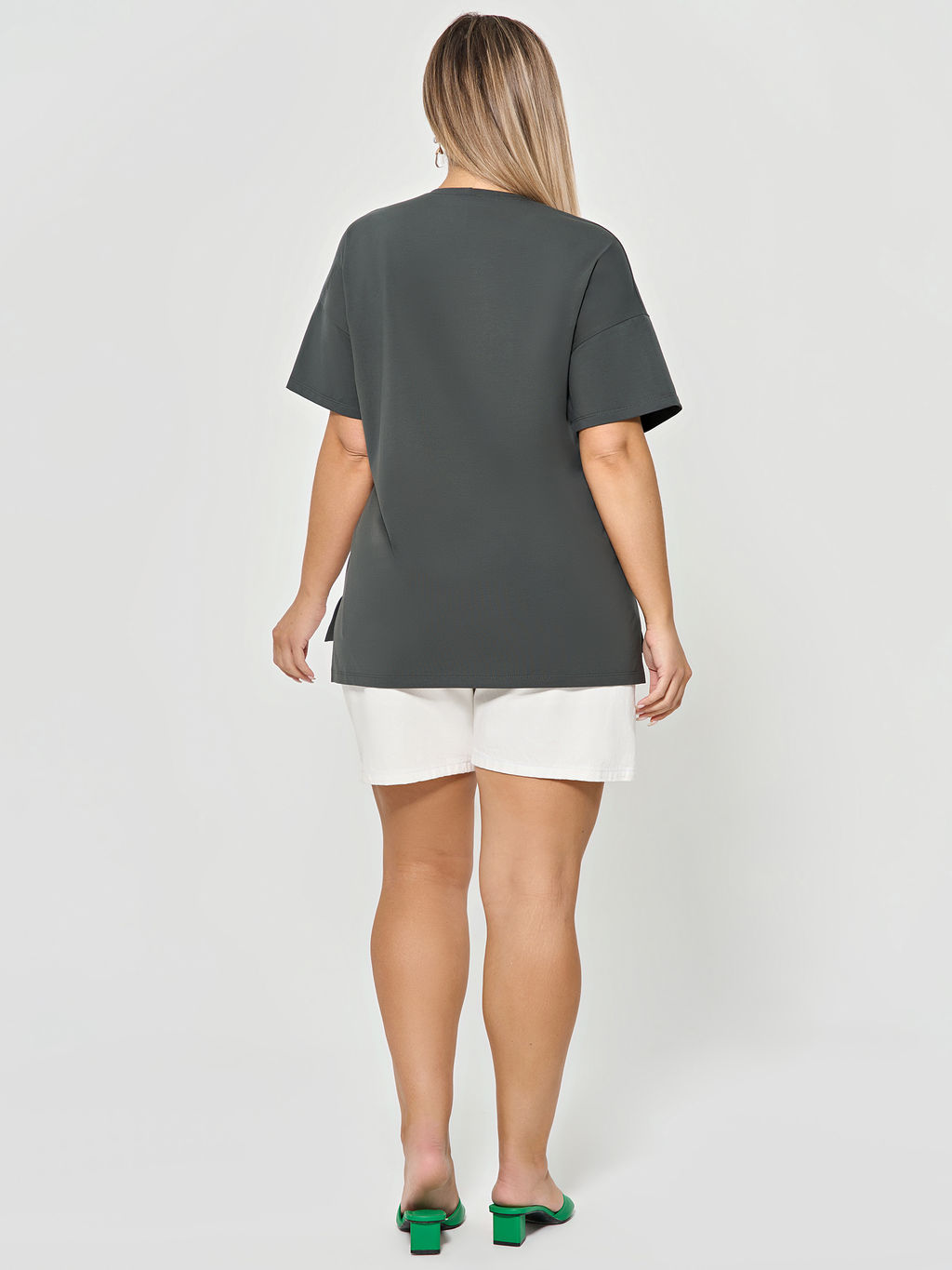 Футболка 0087-18 белый мрамор - Dora фото 57