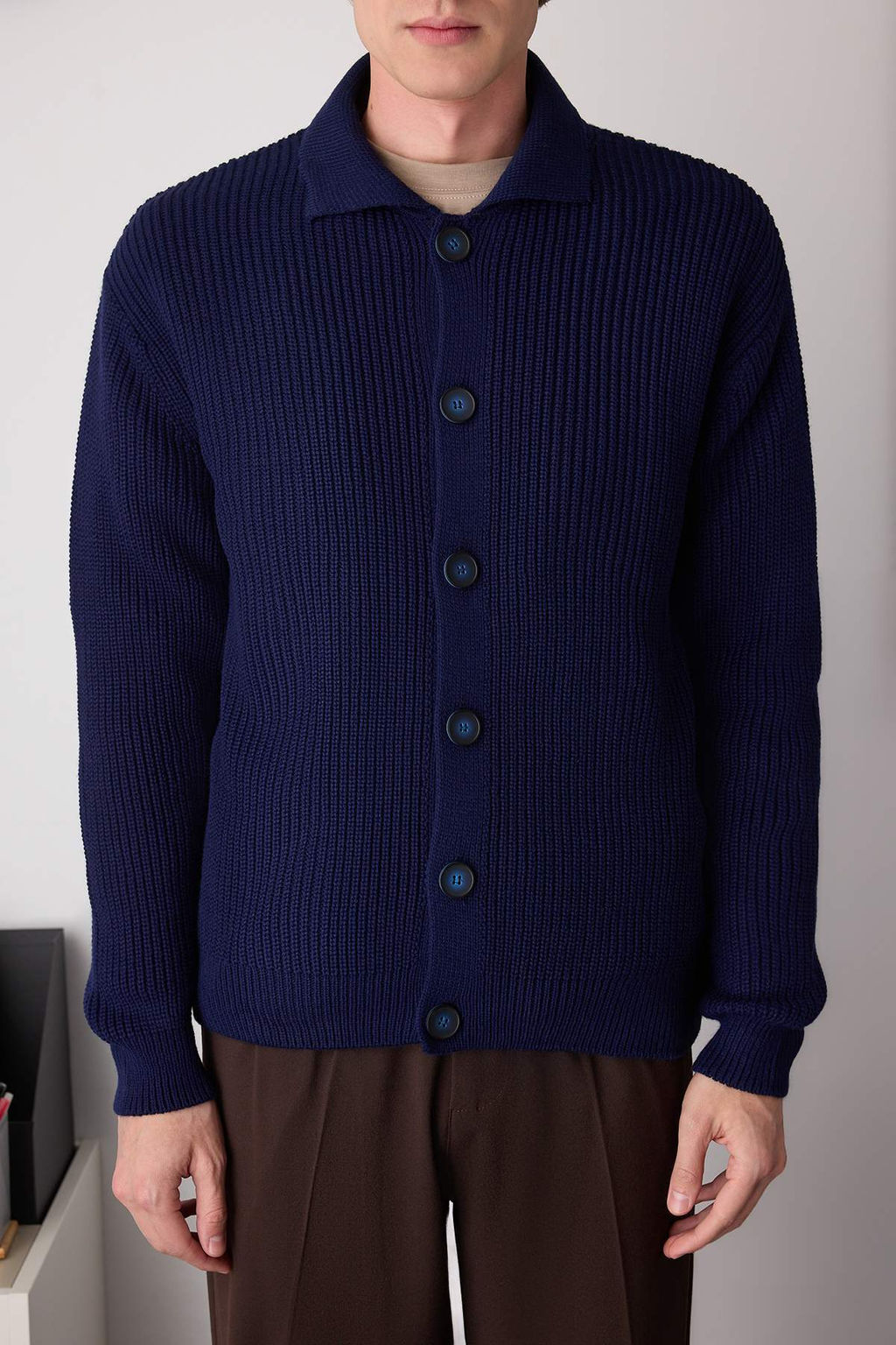 Lacivert Regular Polo Yaka Duz H?rka TMNAW26HI00001 - Trendyolmilla фото 3