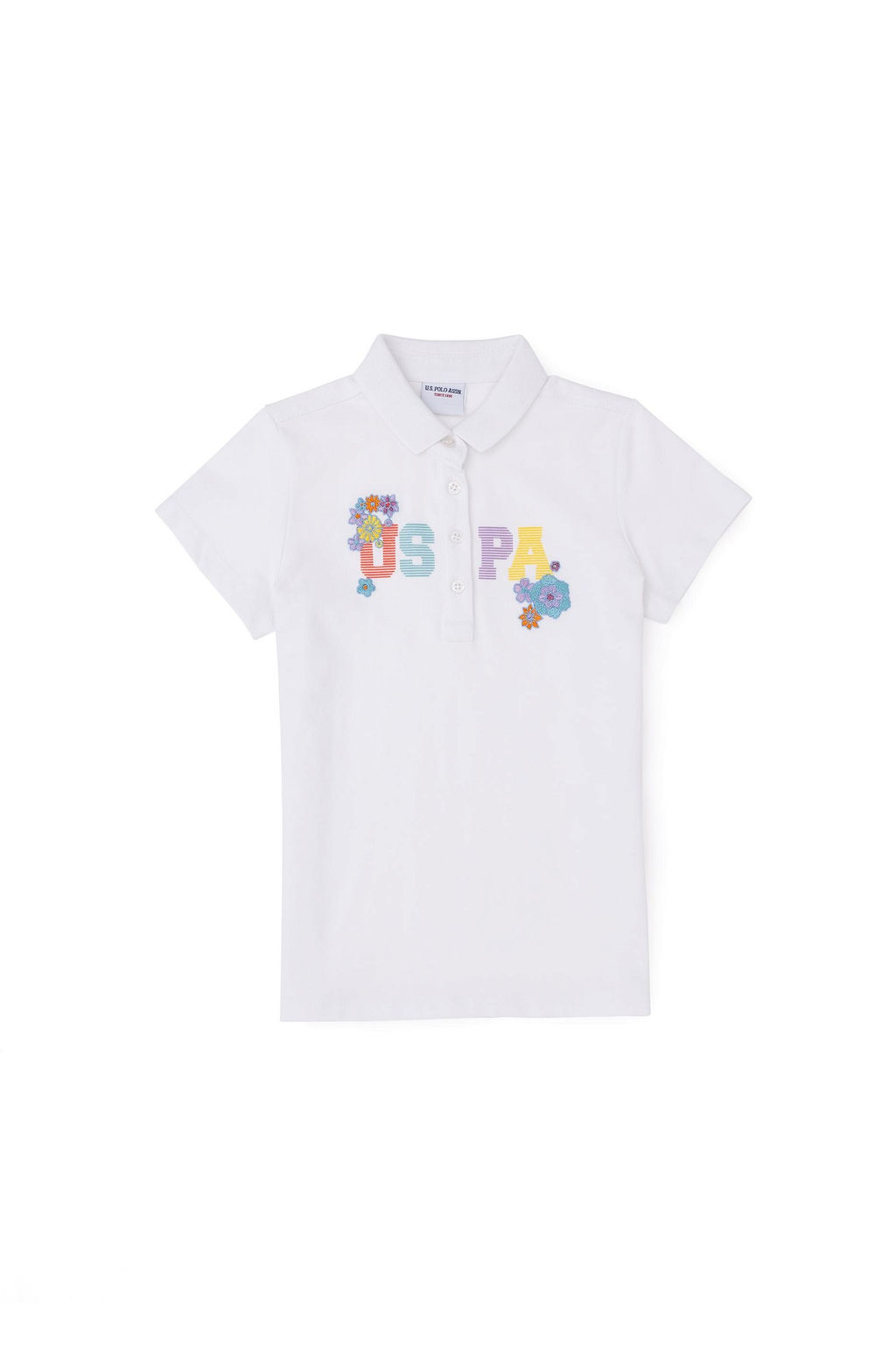 Белая футболка для девочки - U.s. polo assn фото 2