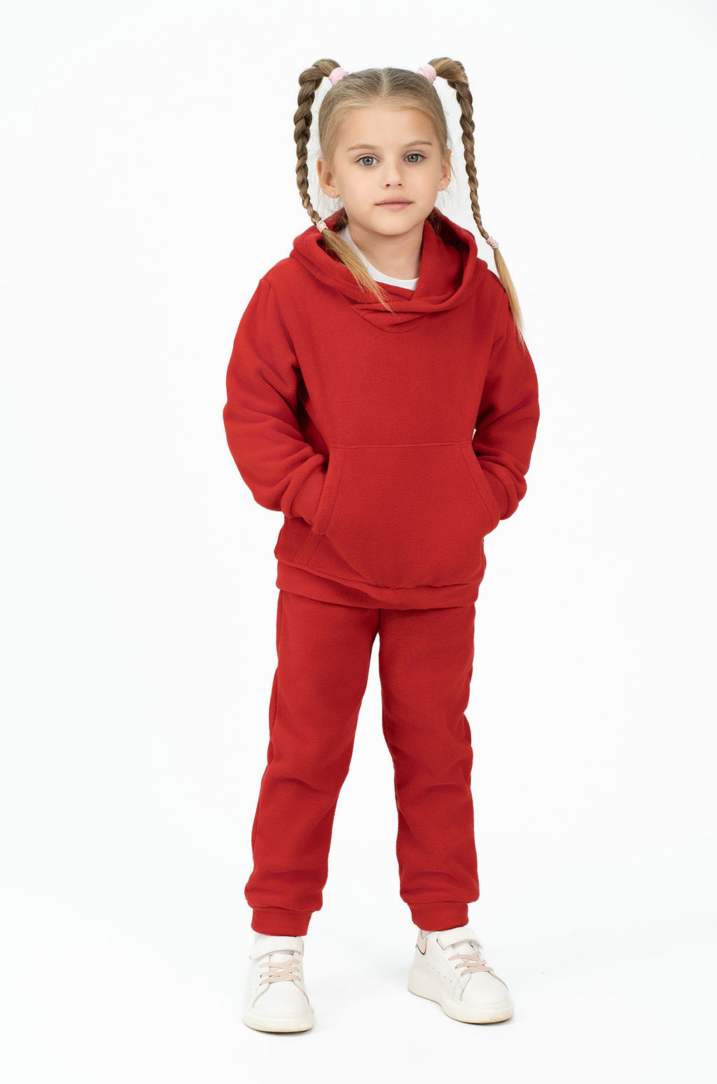 Костюм детский флисовый красный
