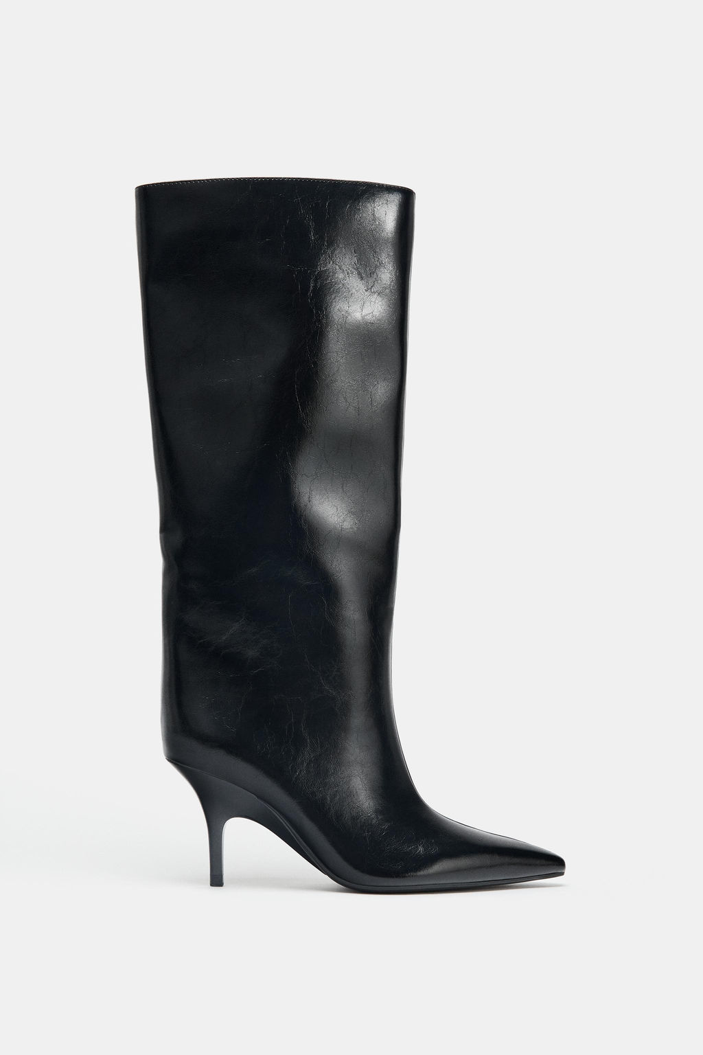 KITTEN HEEL KNEE-HIGH BOOTS - Zara фото 2