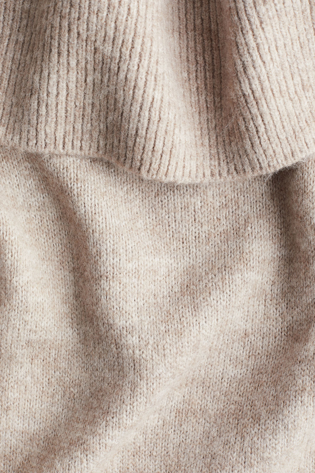Vestido off-the-shoulder en punto fino - H&m фото 9