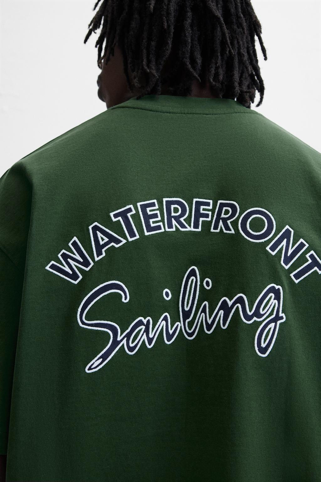 NAUTICAL EMBROIDERED T-SHIRT - Zara фото 5