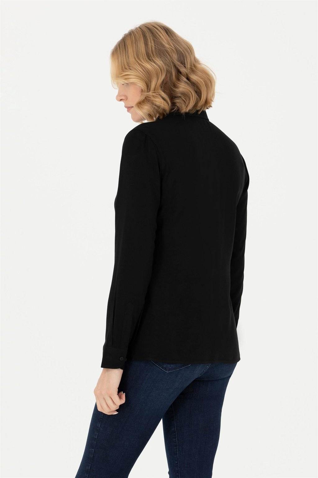 U. S. Polo Assn Женская черная рубашка с длинным рукавом - U.s. polo assn фото 12