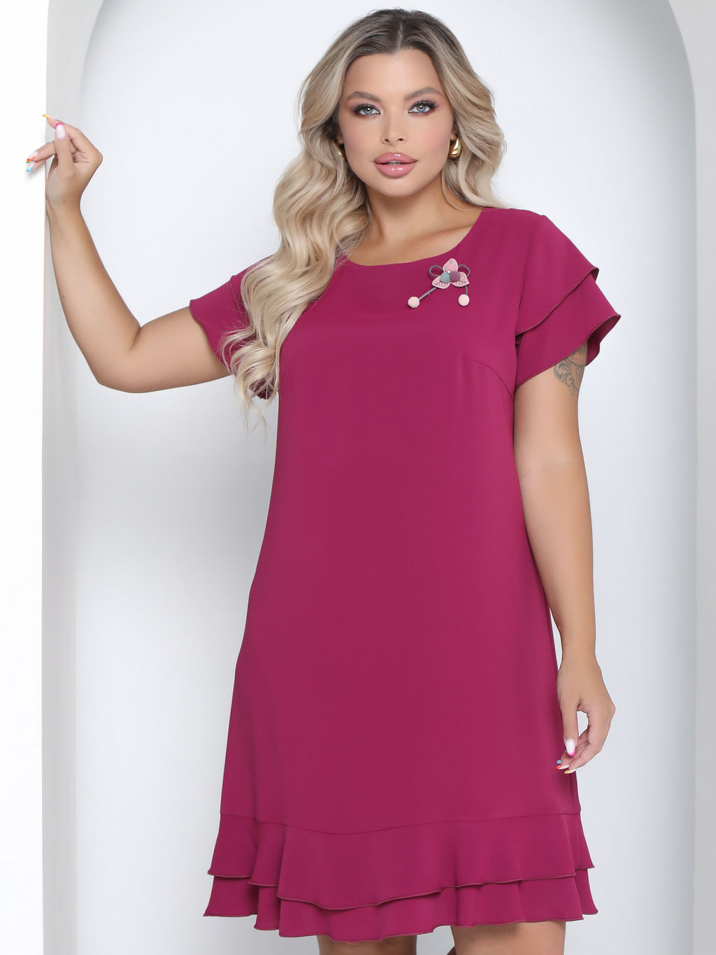 Платье П-2201/9 Цвет:фуксия