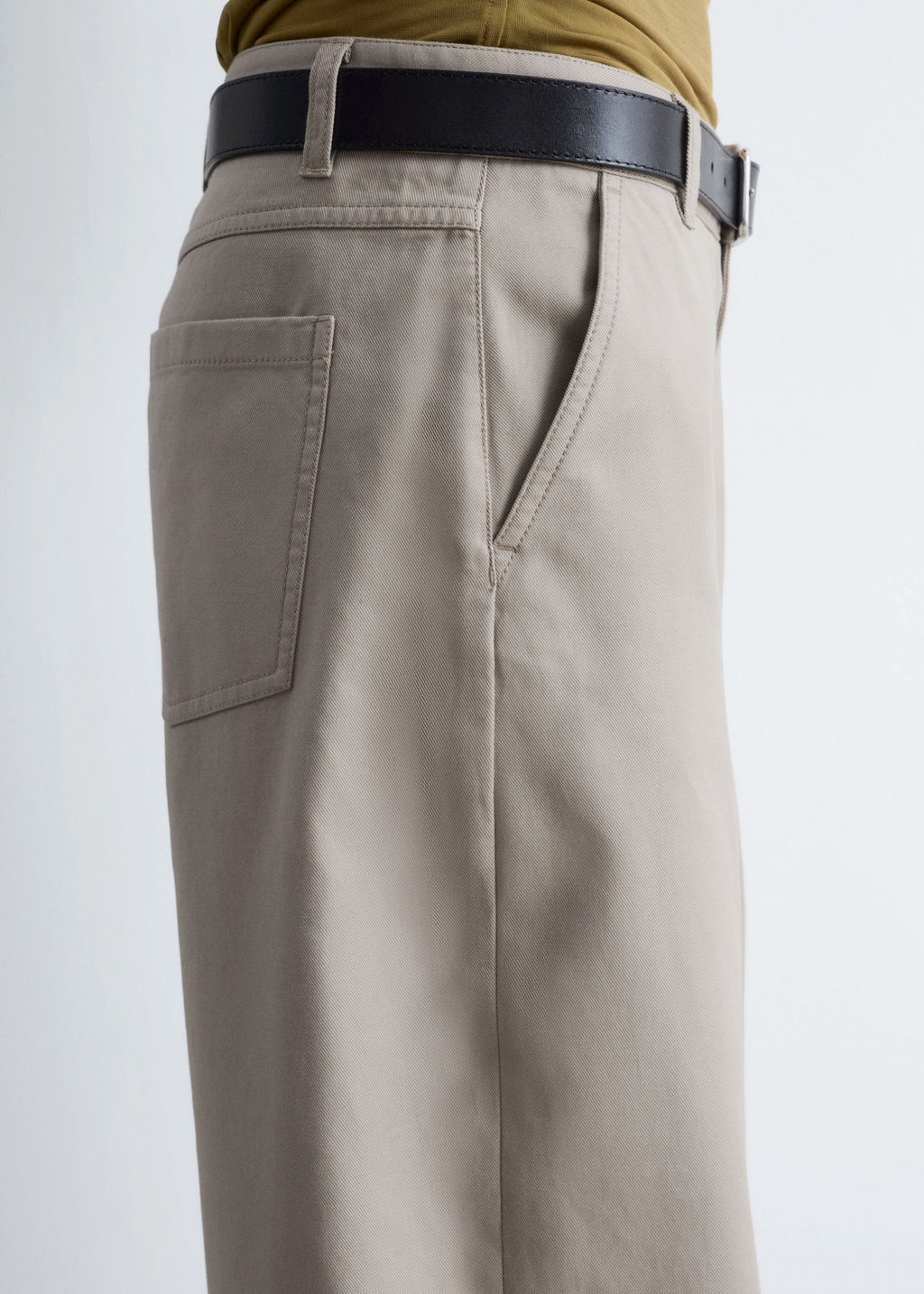 Pantalones de sarga de perneras anchas - H&m фото 5