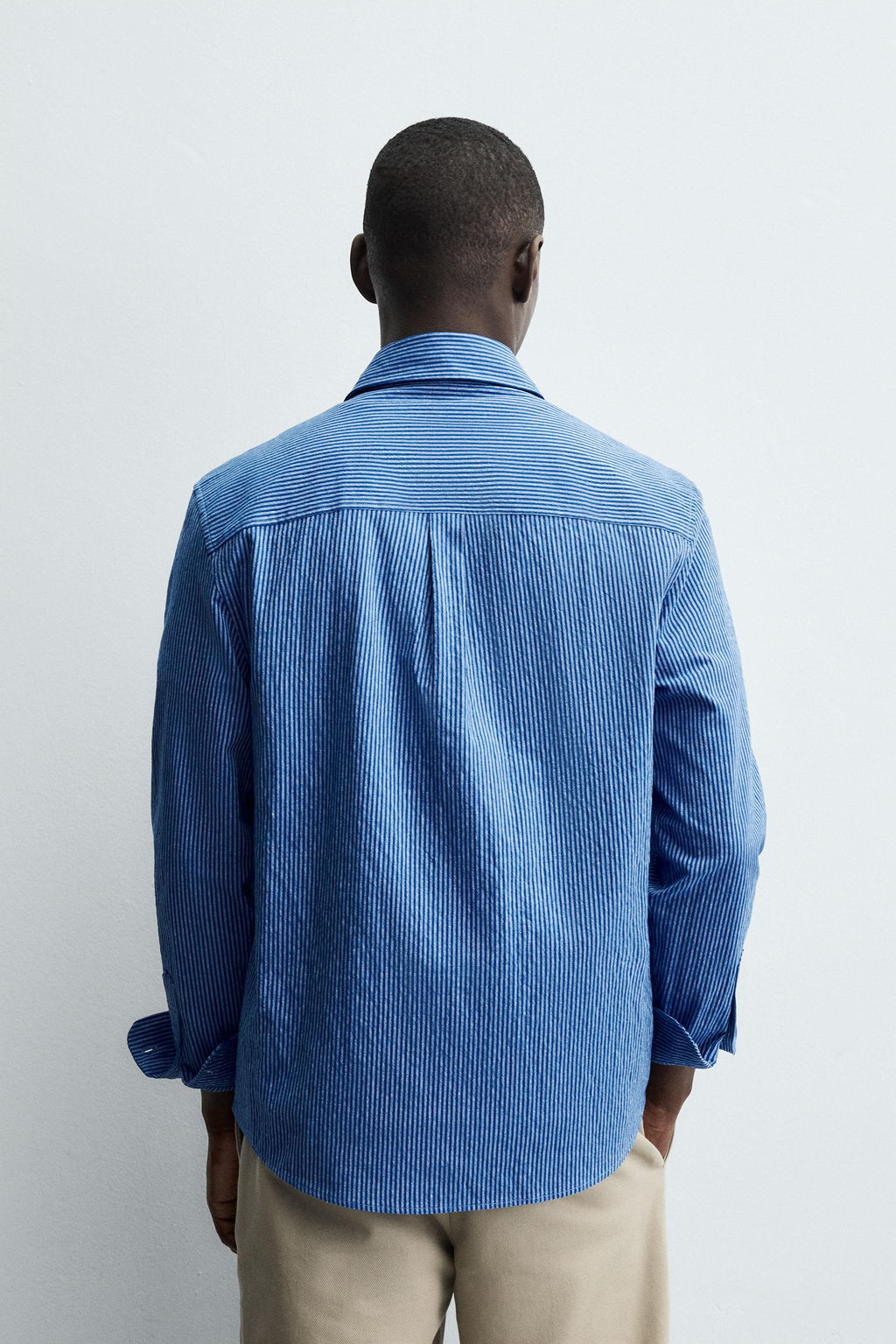 WASHED STRIPED SHIRT - Zara фото 3