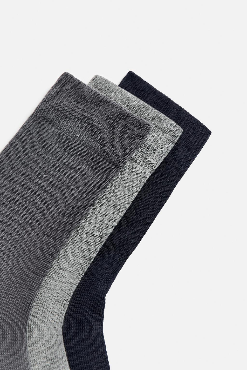 3-PACK OF CONTRAST SOCKS - Zara фото 3