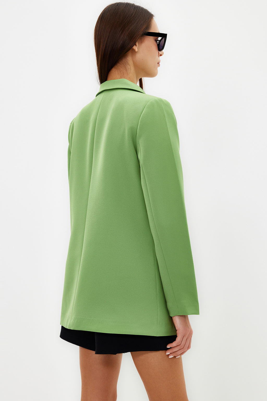 TRENDYOLMILLA Antrasit Regular Astarl? Dugme Detayl? Dokuma Blazer Ceket TWOAW21CE0264  фото 6