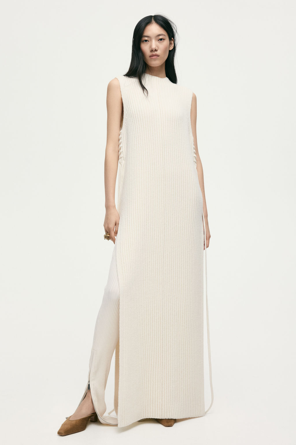 Chaleco jersey en punto acanalado de lana - H&m фото 5