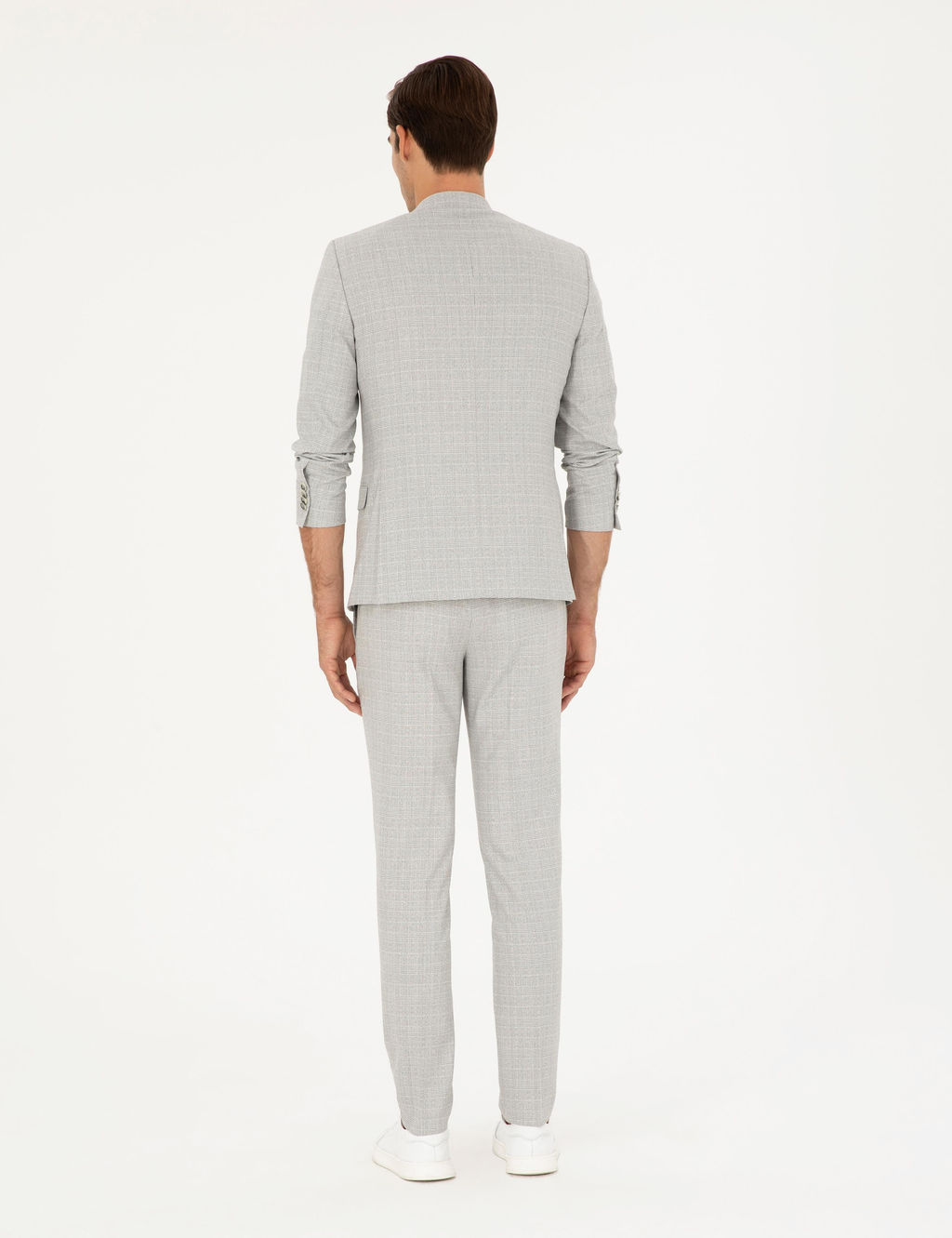 Gri Ex. Slim Fit Tak_m Elbise