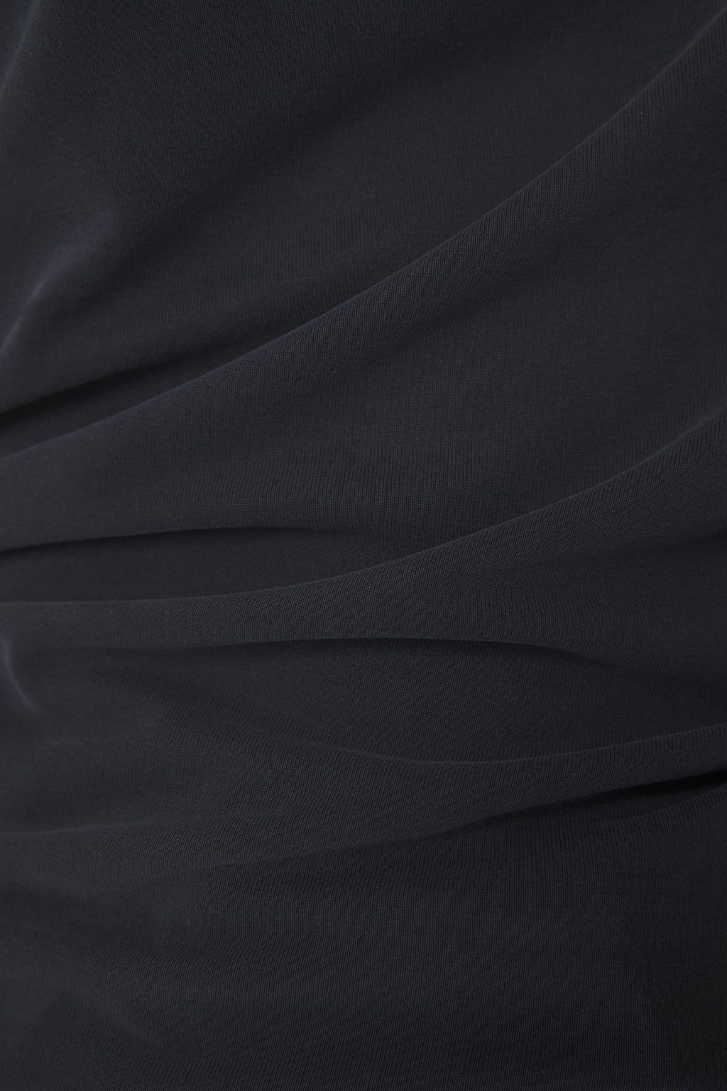 Antrasit More Sustainable Modal Icerikli Drape Detayl? Degaje Yaka Orme Bluz TWOSS25BZ00428