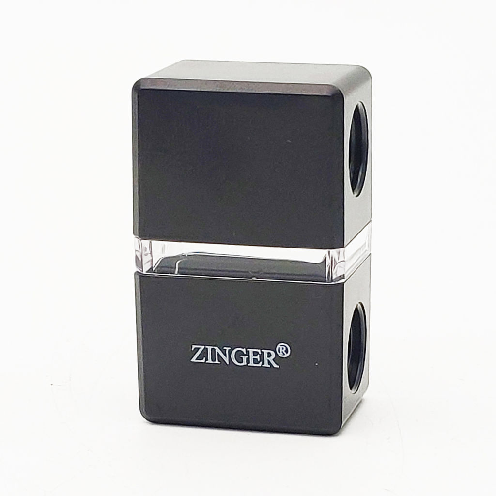 Zinger Точилка для косметического карандаша двойная / SH-24, пластик, черный  фото 4