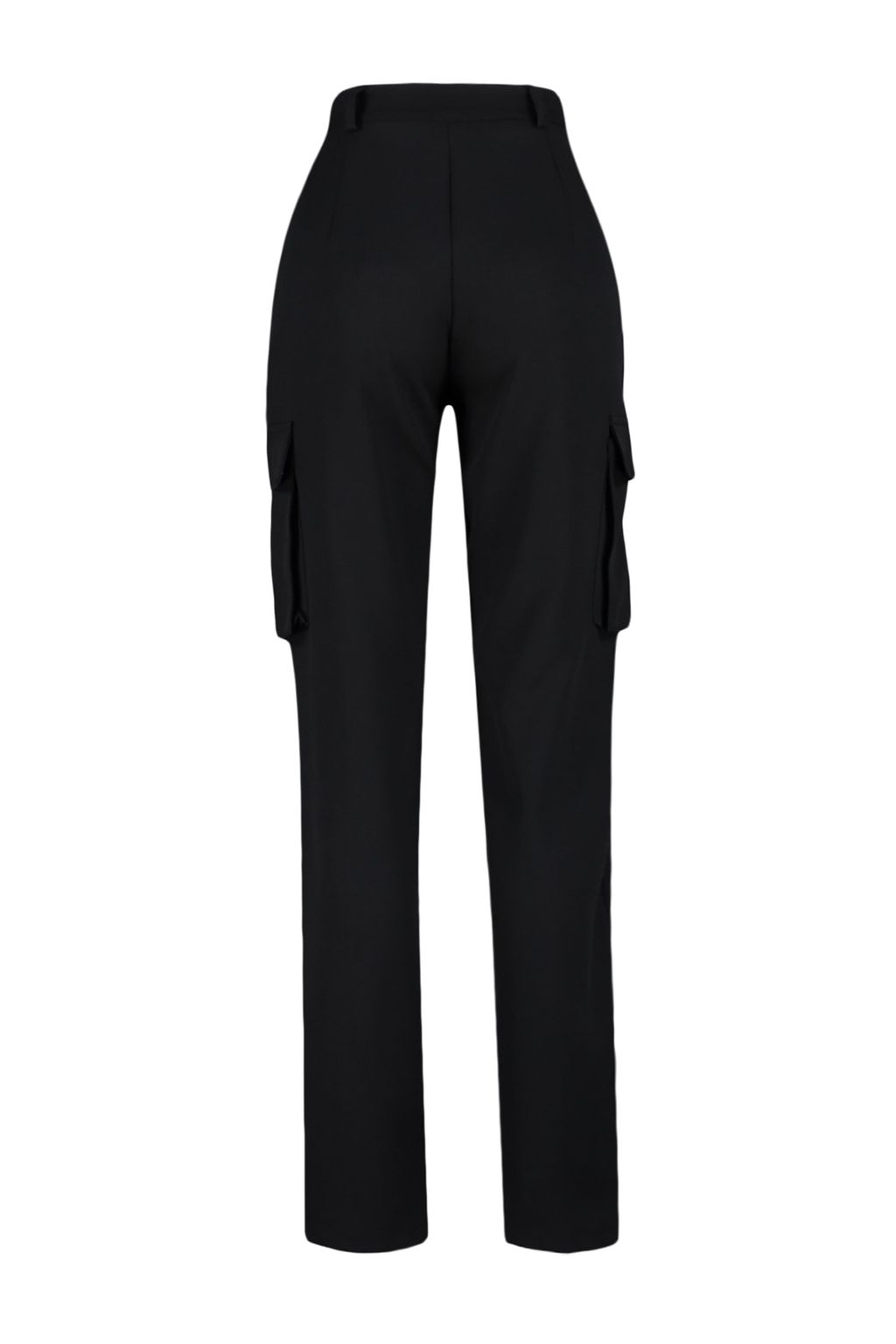 TRENDYOLMILLA Siyah Kargo Straight/Duz Kesim Dokuma Cift Cepli Dokuma Pantolon TWOAW22PL0343  фото 11