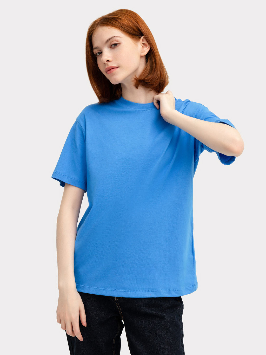 Футболка женская в ярко-голубом цвете яркий голубой 112678-1 - Mark formelle фото 5