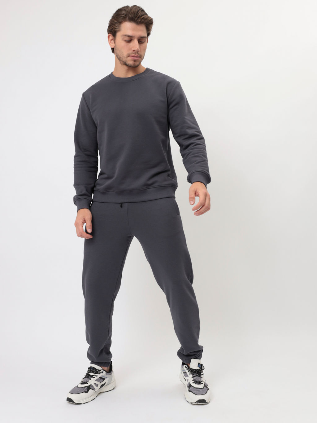 Свитшот мужской GREG G121-OZ03-50 (т.серый) фото 4