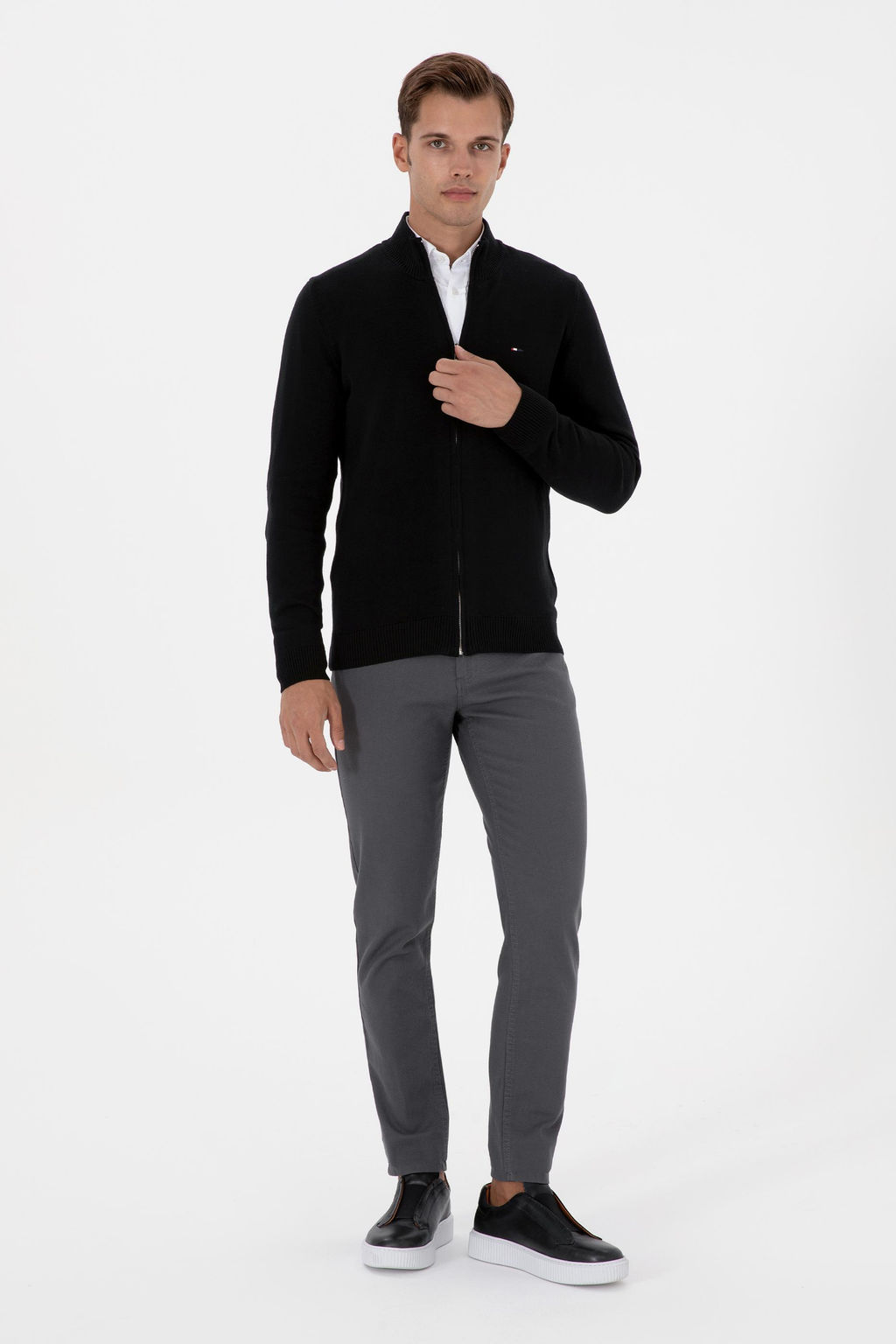 Erkek Slim Fit Siyah Basic Triko H_rka Sepette S_rpriz _ndirim - U.s. polo assn фото 4