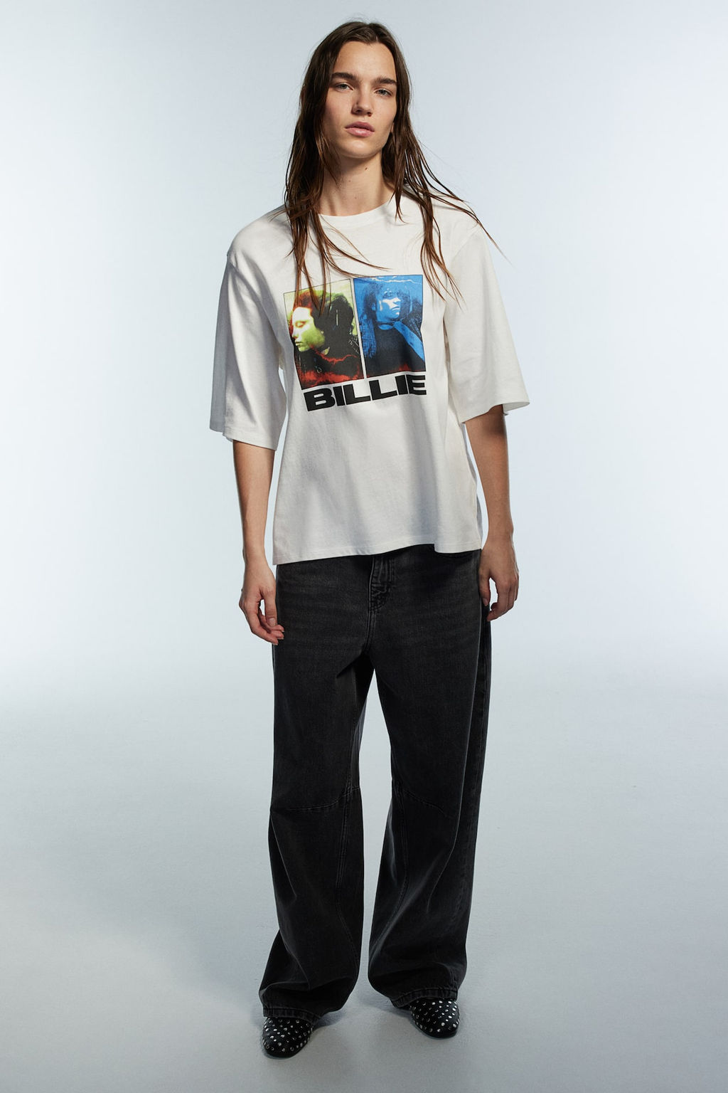 Camiseta oversize con motivo estampado - H&m фото 3