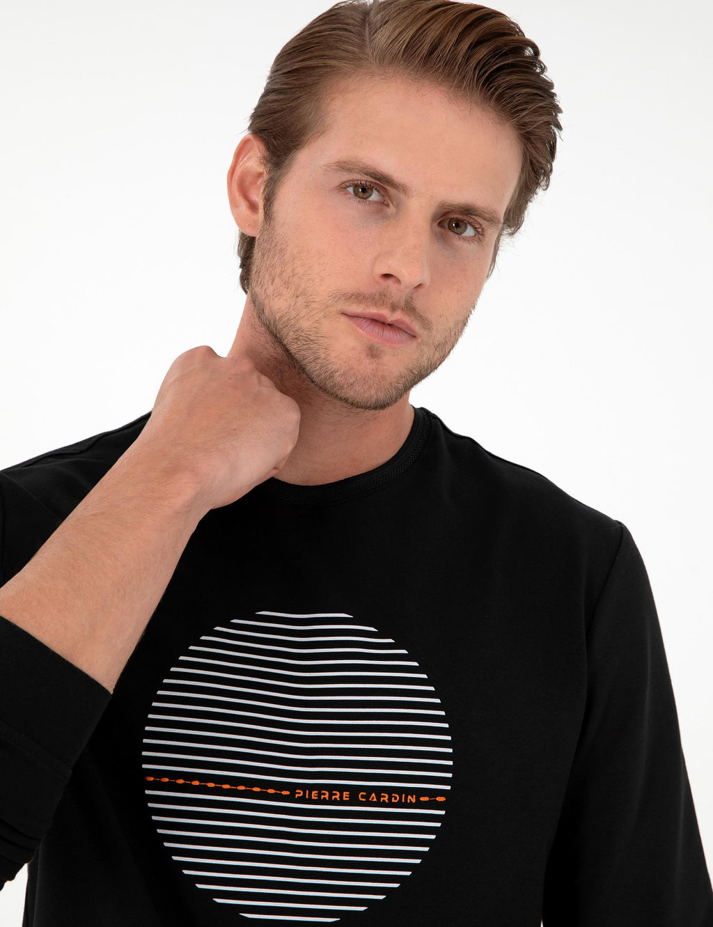 Siyah Regular Fit Sweatshirt - Pierre cardin фото 2