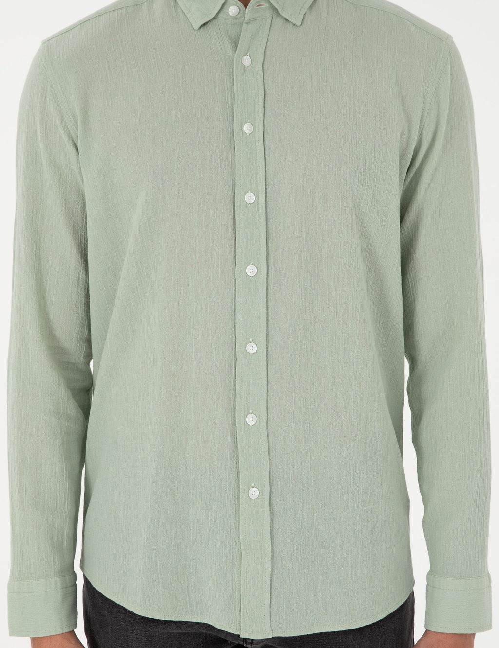 Ye_il Regular Fit Uzun Kollu G_mlek - Pierre cardin фото 6