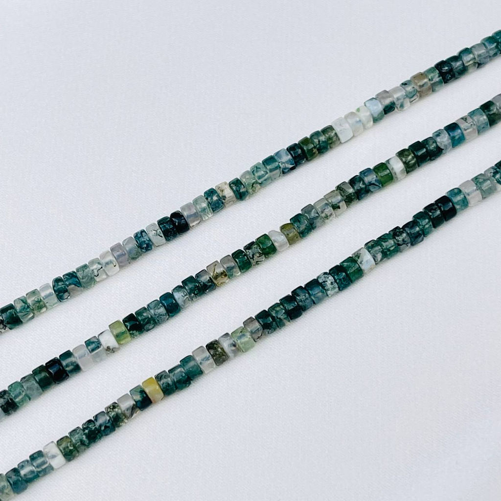 Бусины для украшений из мохового Агата 39 см