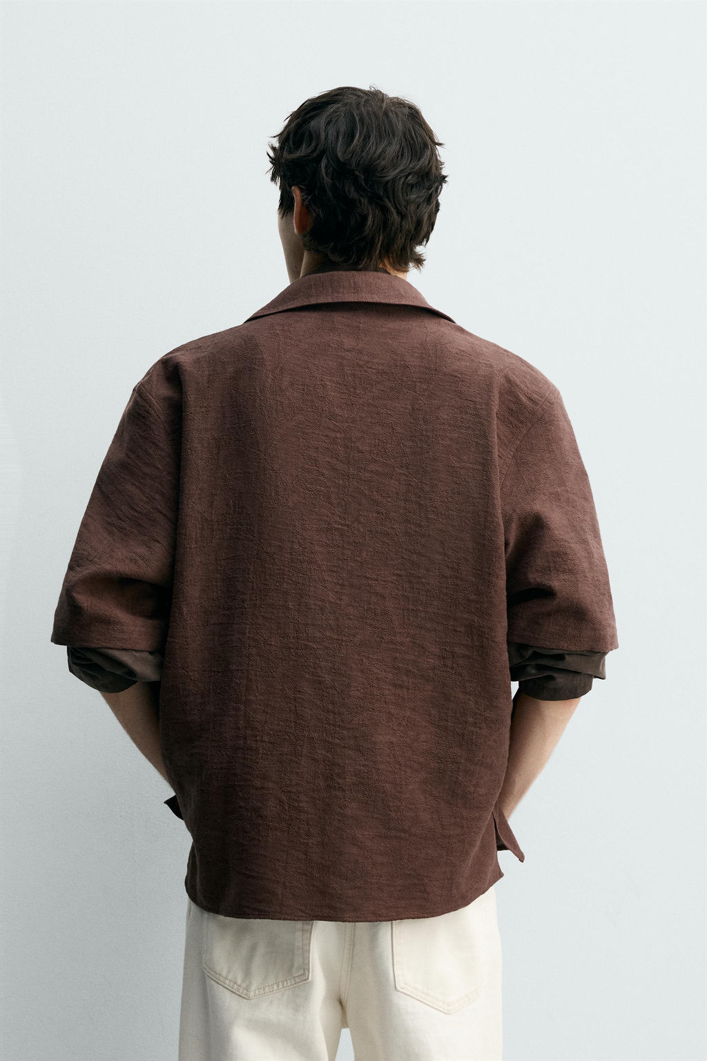 RELAXED FIT JACQUARD SHIRT - Zara фото 11