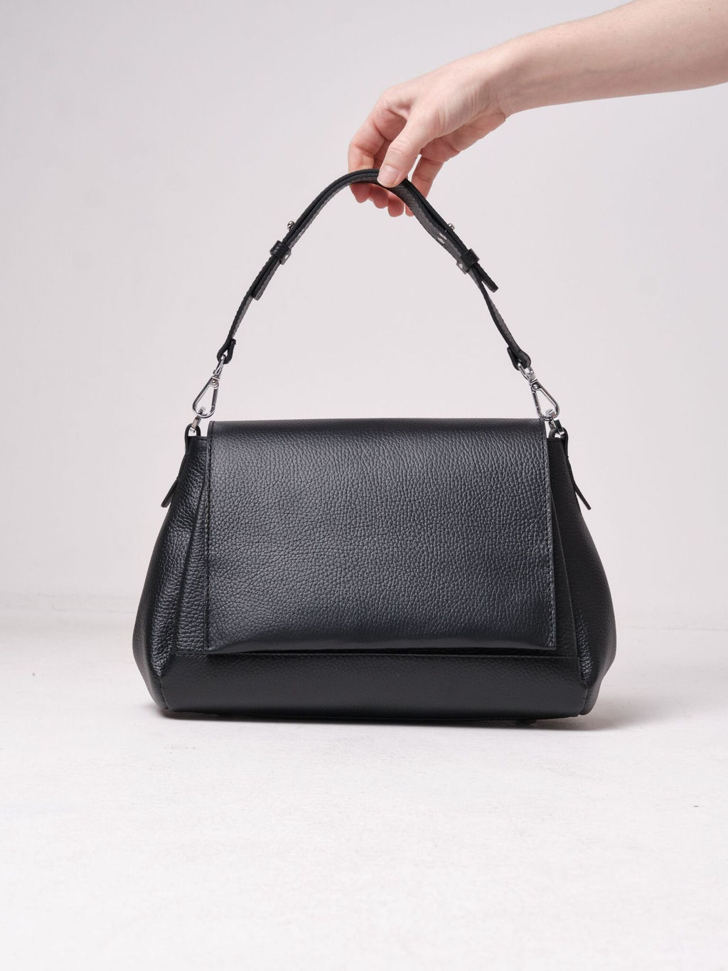 Сумка кожаная сэтчел Deboro 30923 черная