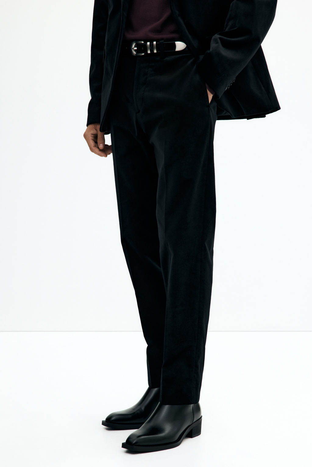 Pantal?n de traje de terciopelo Regular Fit - H&m фото 7