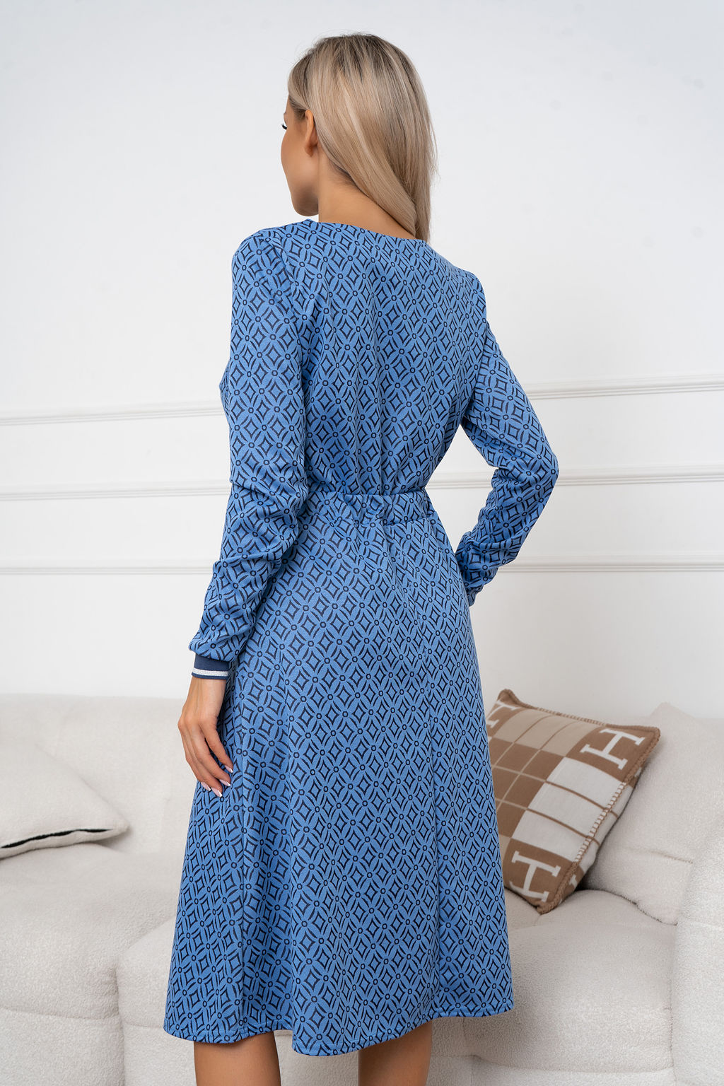 Платье Open Style 6350 синий