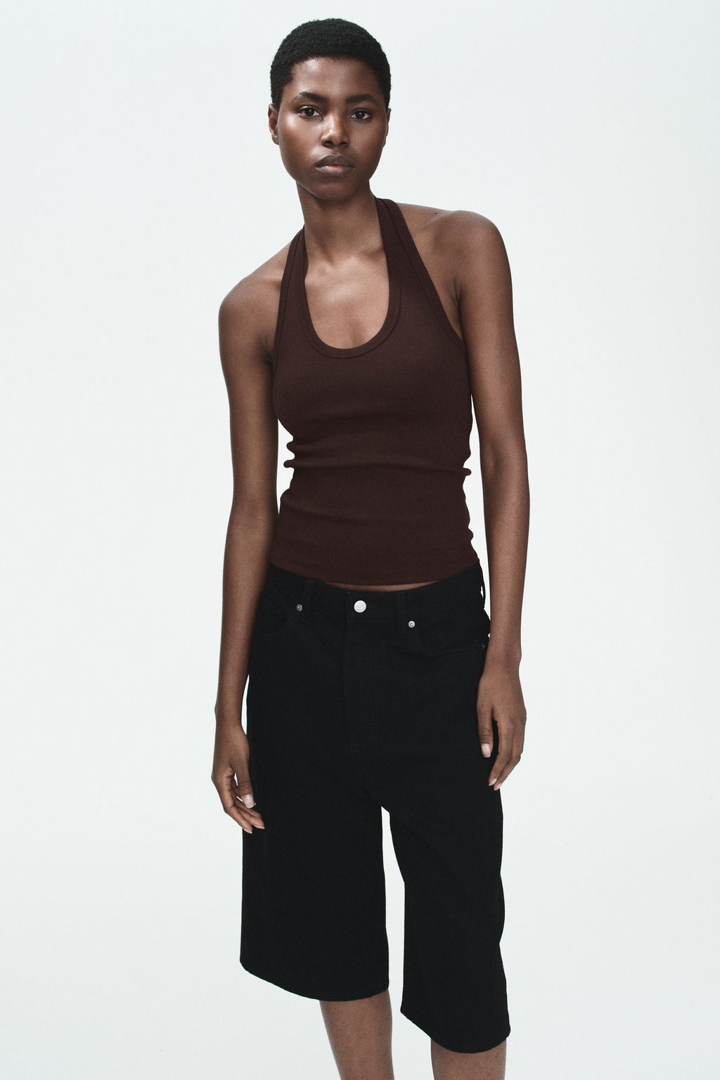 Top halter de algod?n - H&m фото 6