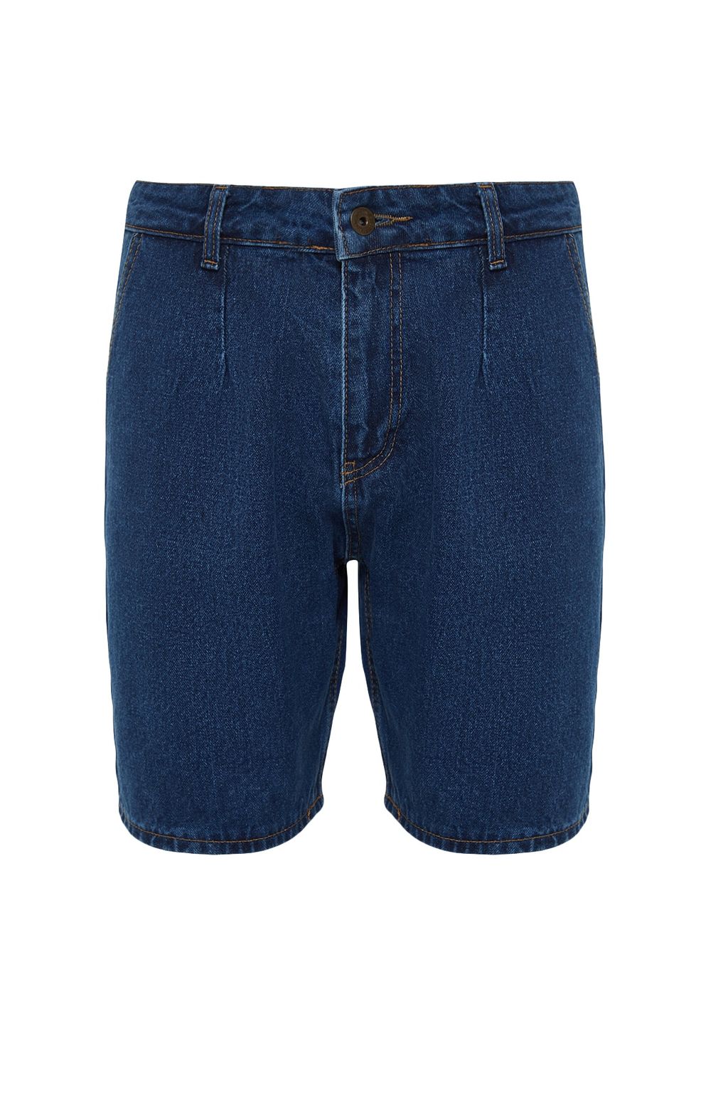 Lacivert Pileli Regular Sort & Bermuda TMNSS21SR0493