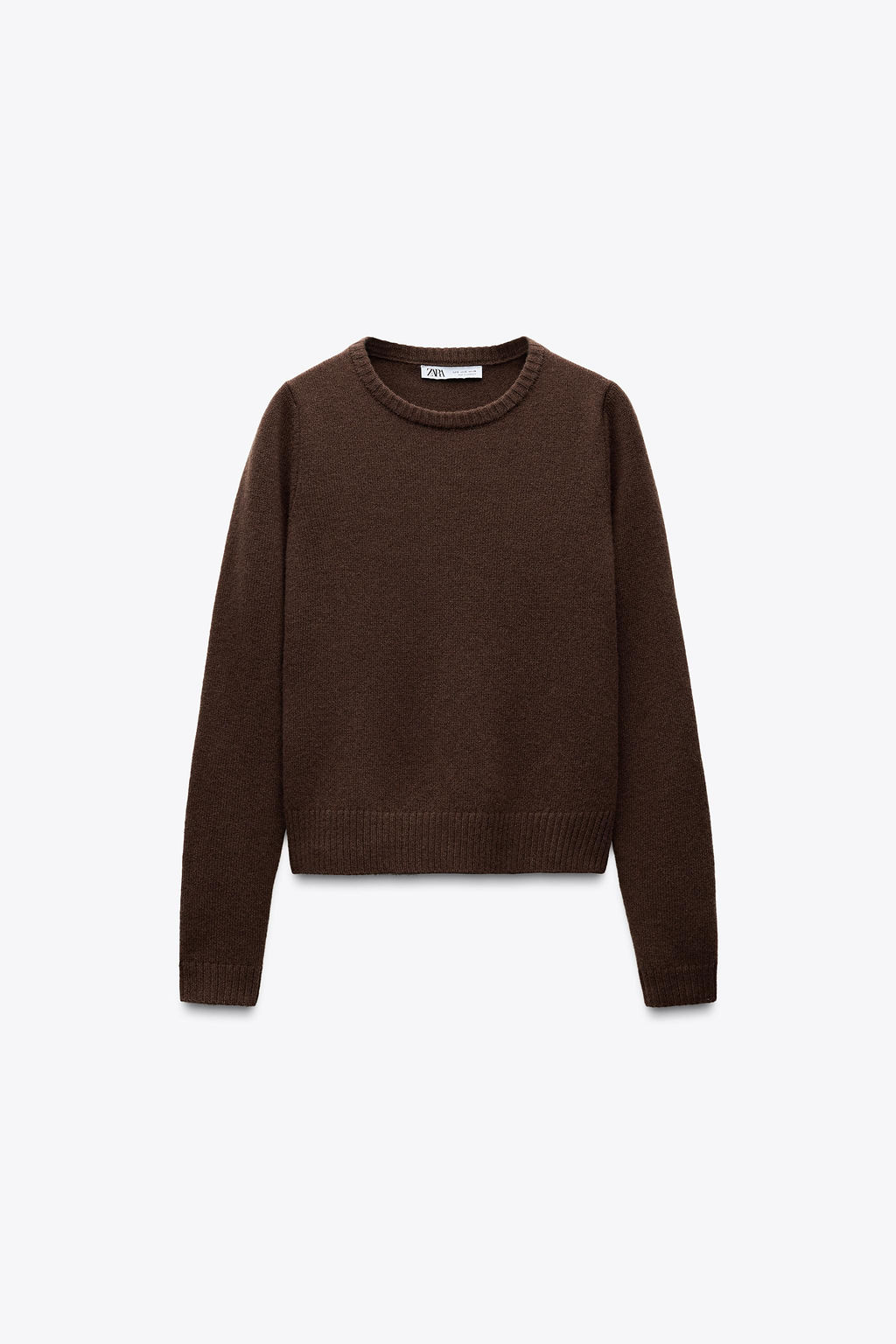 100% WOOL PLAIN KNIT SWEATER