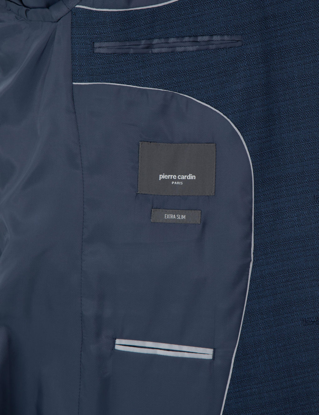 Lacivert Ex. Slim Fit Yelekli Tak_m Elbise