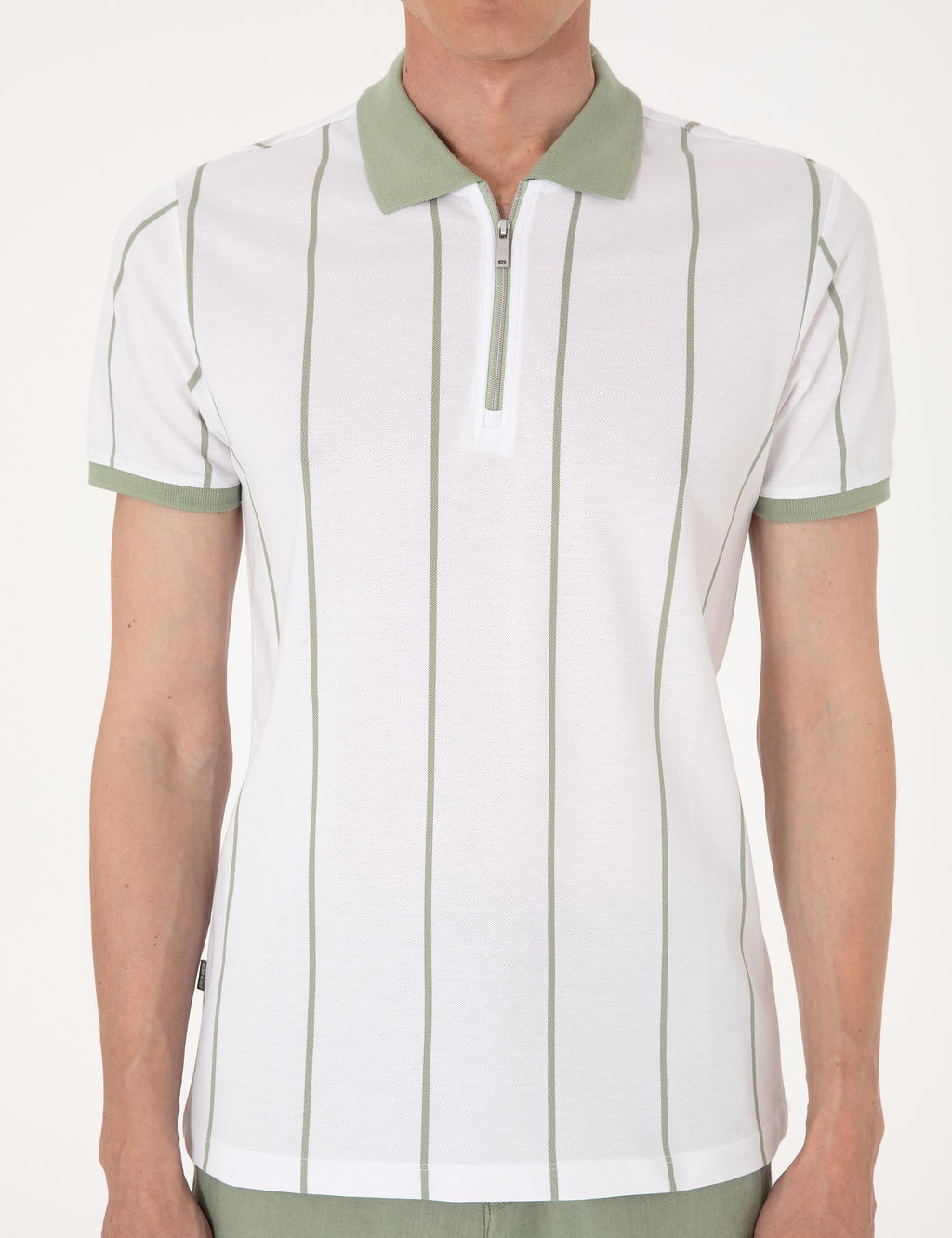 _a_la Ye_ili _izgi Detayl_ Slim Fit Polo Yaka Ti__rt