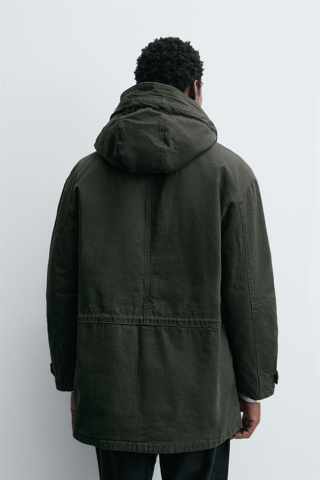WASHED RELAXED FIT PARKA - Zara фото 3