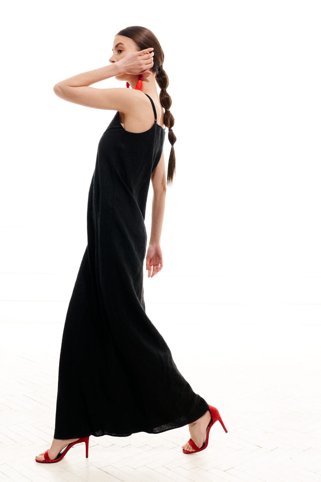 Платье - комбинация 1022 (Лен - 100%) - Elletto фото 16