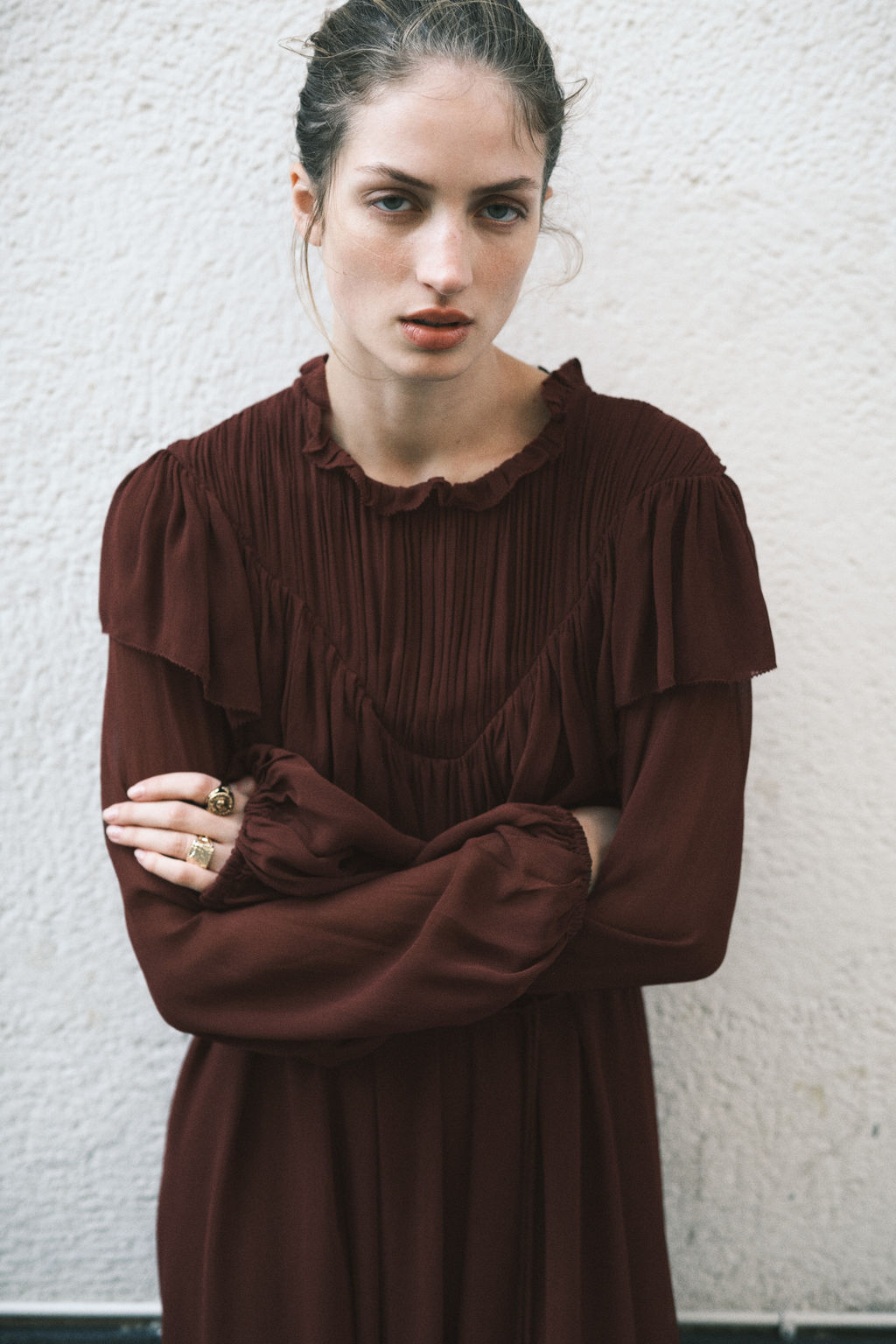 Vestido de gasa con volantes - H&m фото 4