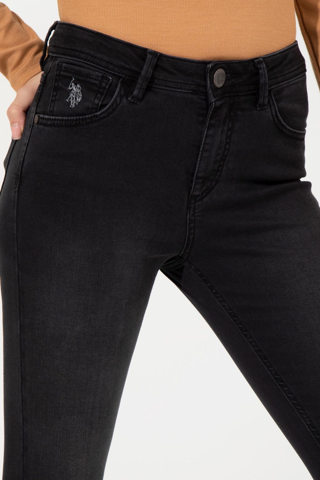 U. S. Polo Assn Женские черные джинсовые брюки - U.s. polo assn фото 5