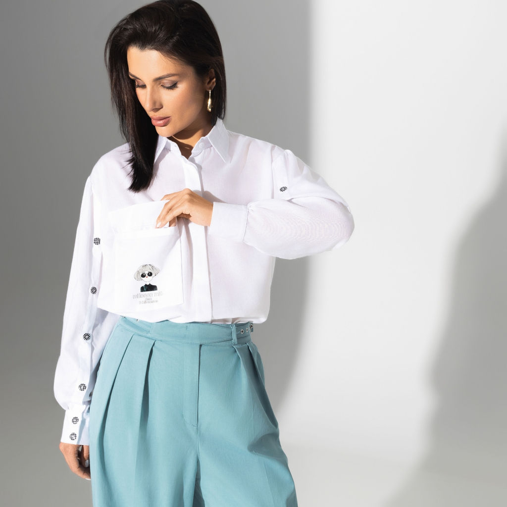 Рубашка, Сюжет для роскоши (вайт) - Charutti фото 2