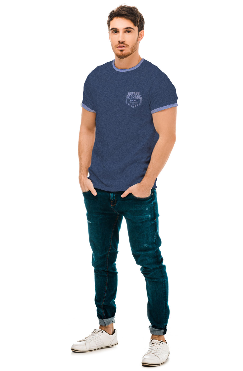 Футболка мужская "Норман" Ф-34 меланж (48-60)