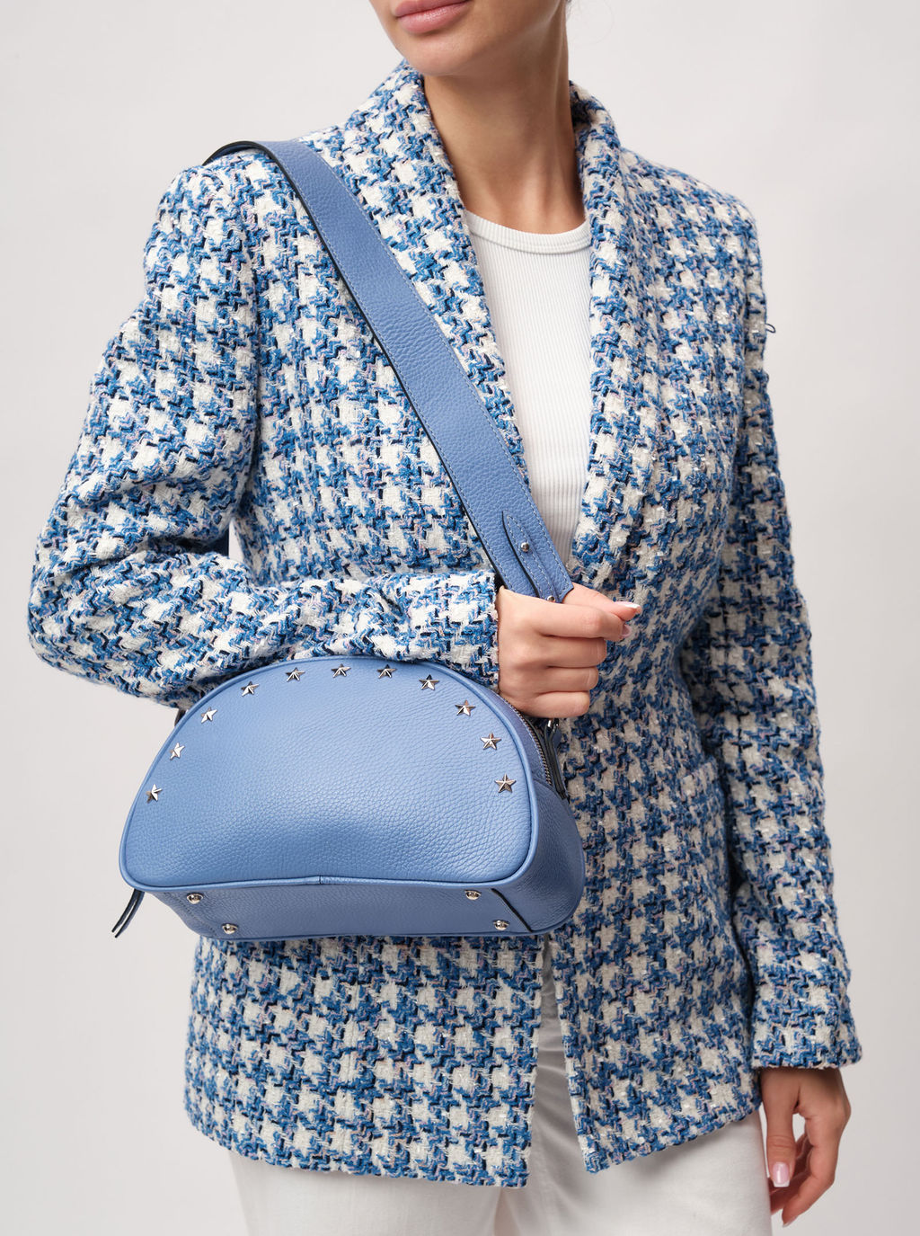 Кожаная сумка Azaro 30706 сиреневый закат