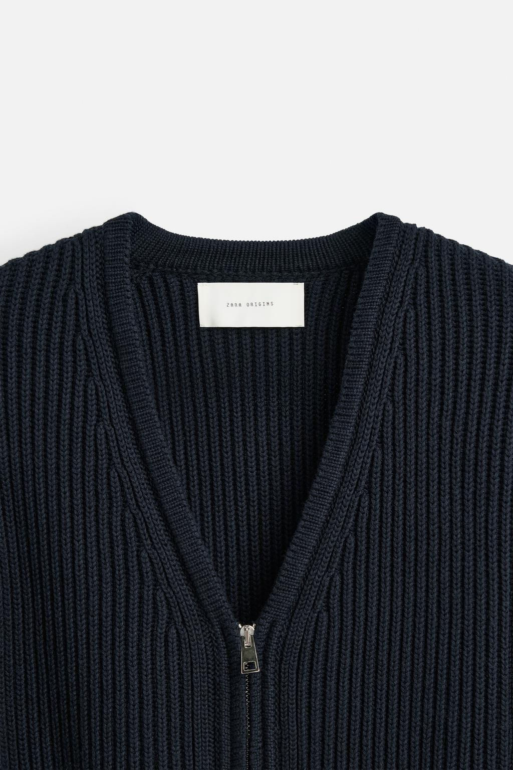 ZIP-UP TEXTURED CARDIGAN - Zara фото 9