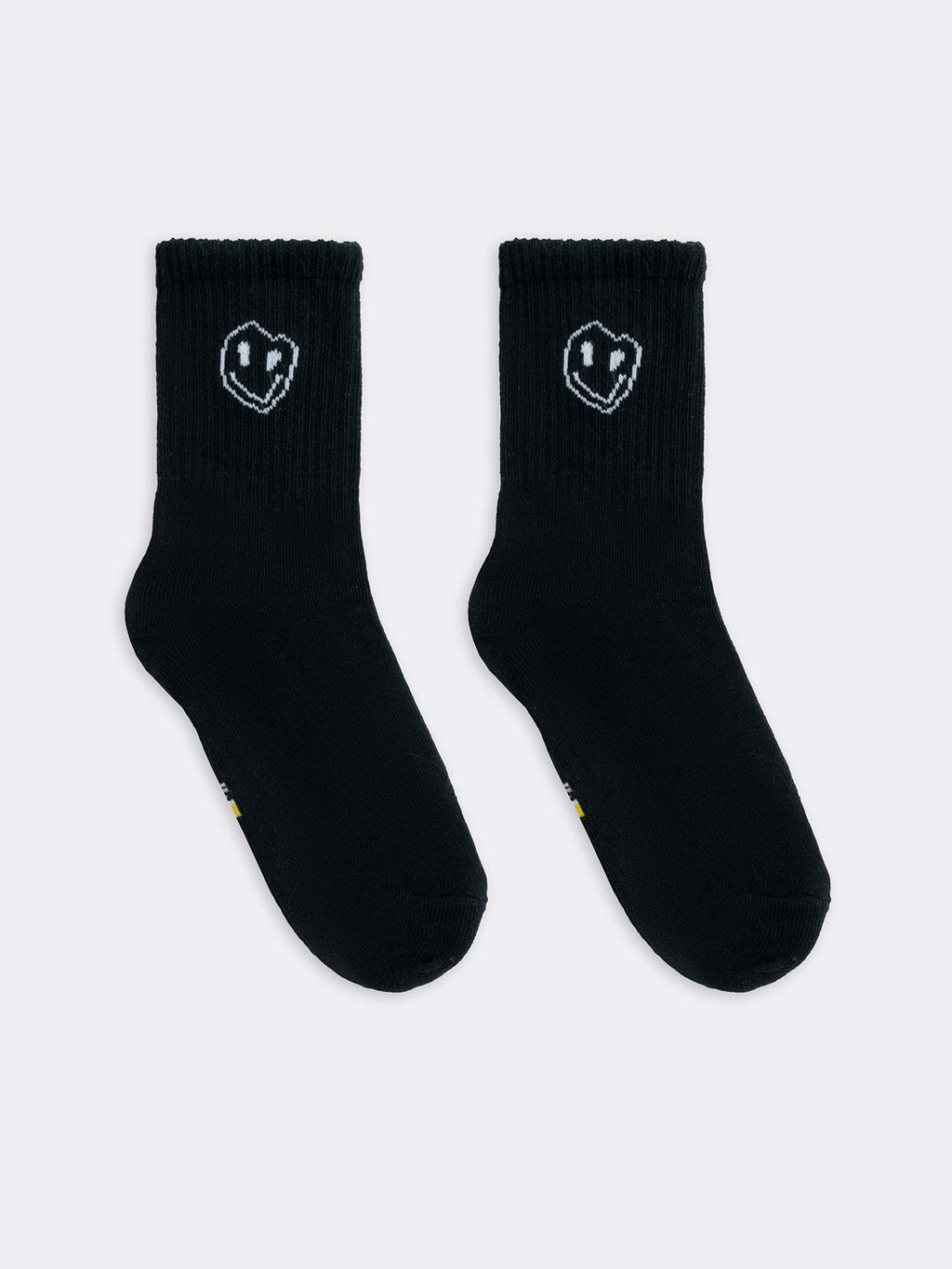 Цена за 5 пар! Носки детские черные с рисунком в виде смайлов - Mark formelle фото 5