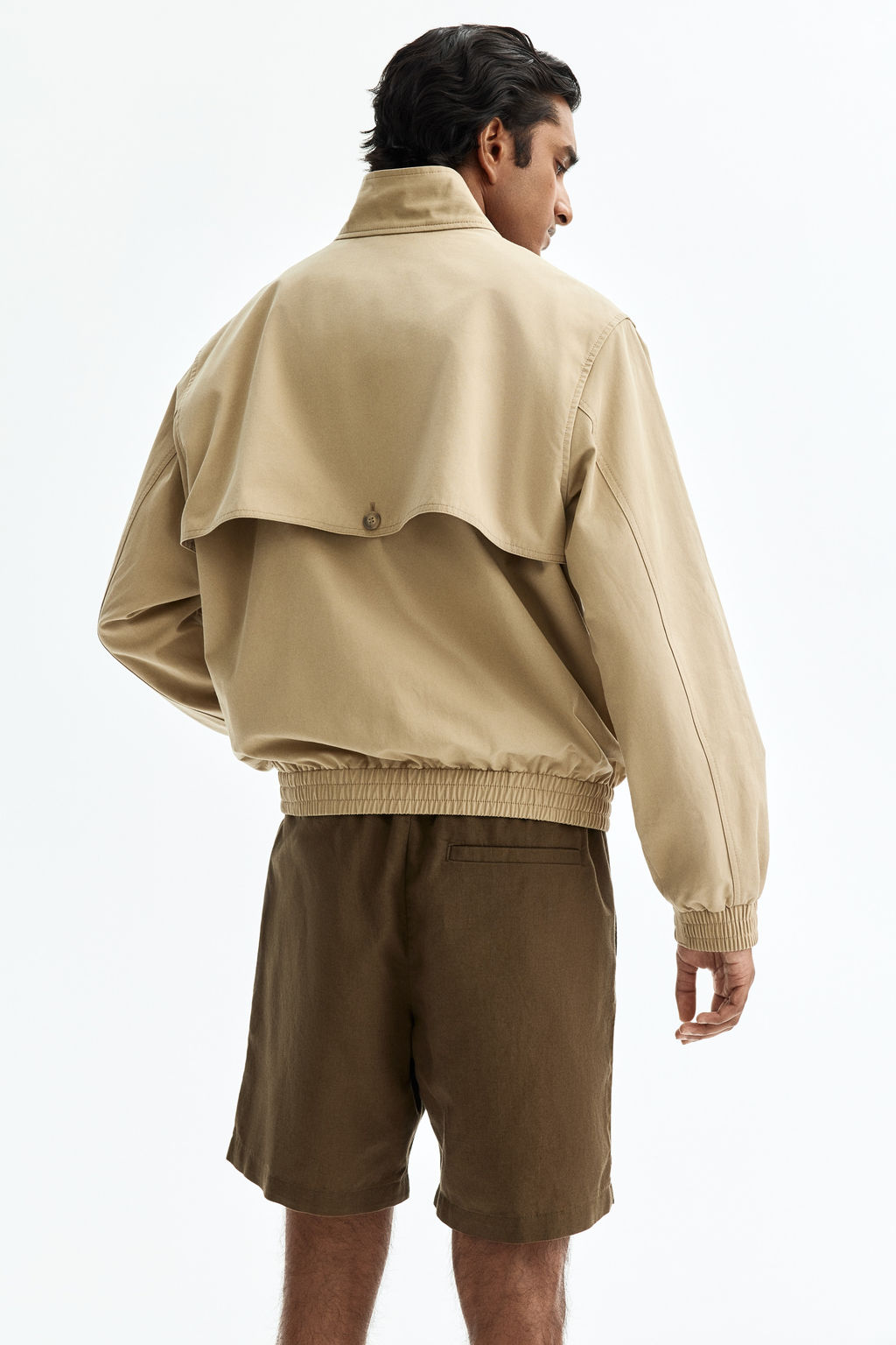Pantal?n corto en mezcla de lino Regular Fit - H&m фото 9