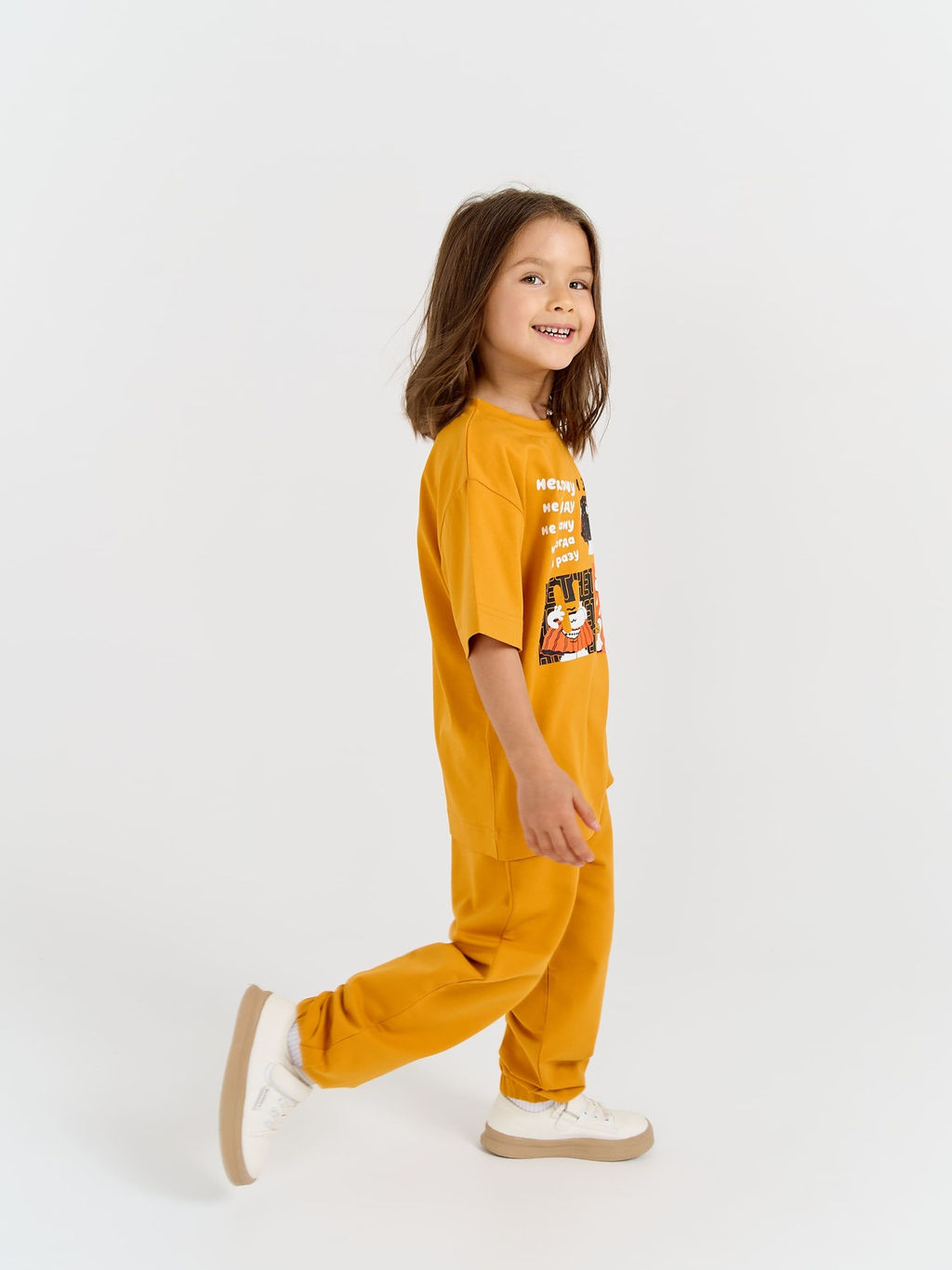 Джоггеры облегченные Горчица с карманами - Bungly фото 6