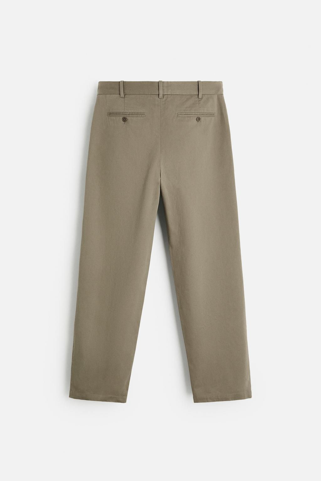 PLEATED CHINO TROUSERS - Zara фото 16