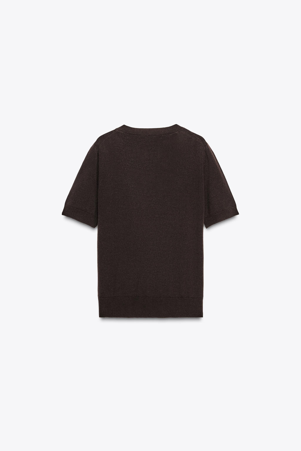 100% WOOL SHORT SLEEVE TOP - Zara фото 13