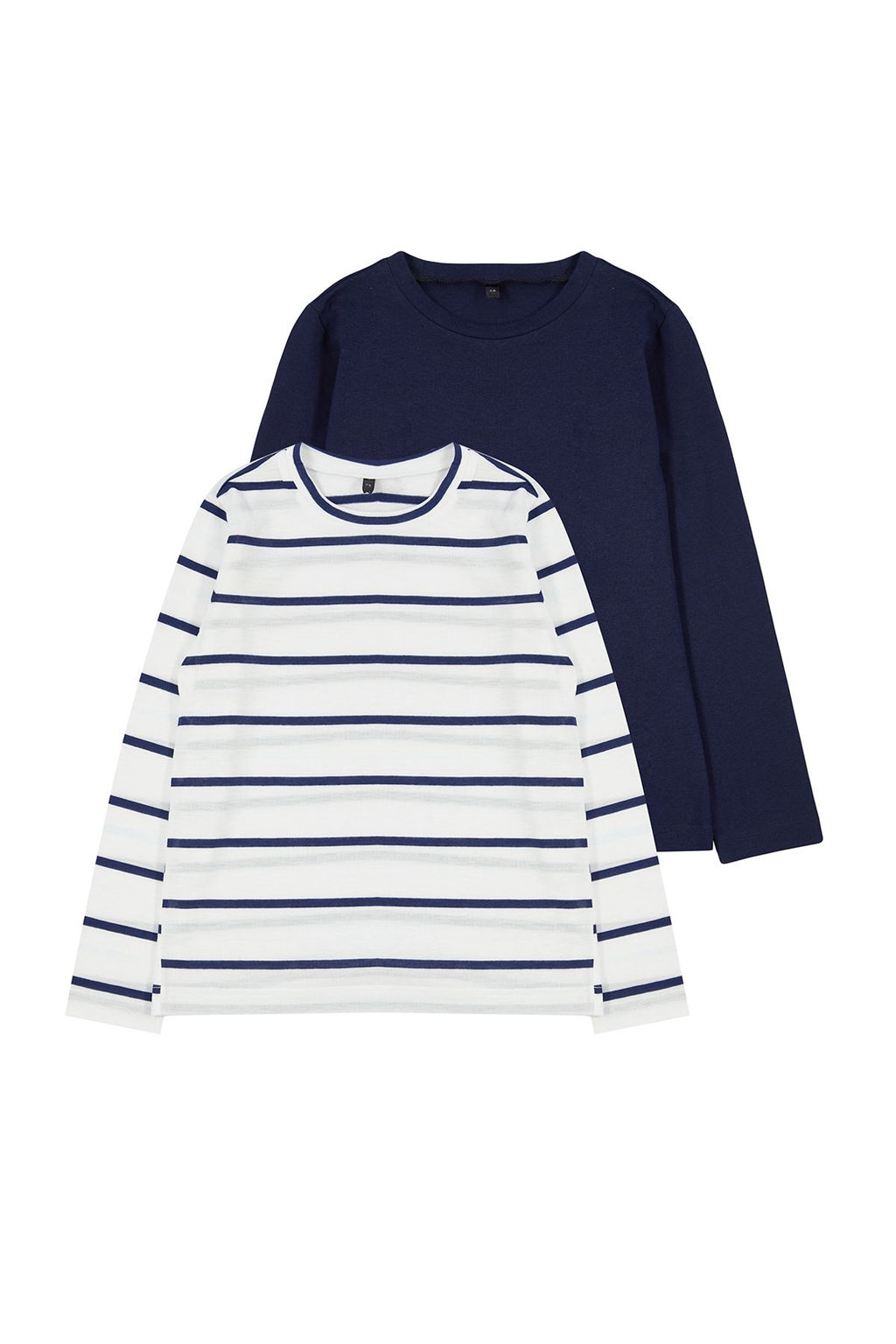 Lacivert*001 K?z Cocuk Duz Basic Bisiklet Yaka Pamuklu Orme T-Shirt TKDAW25TS00000 - Trendyolmilla фото 10