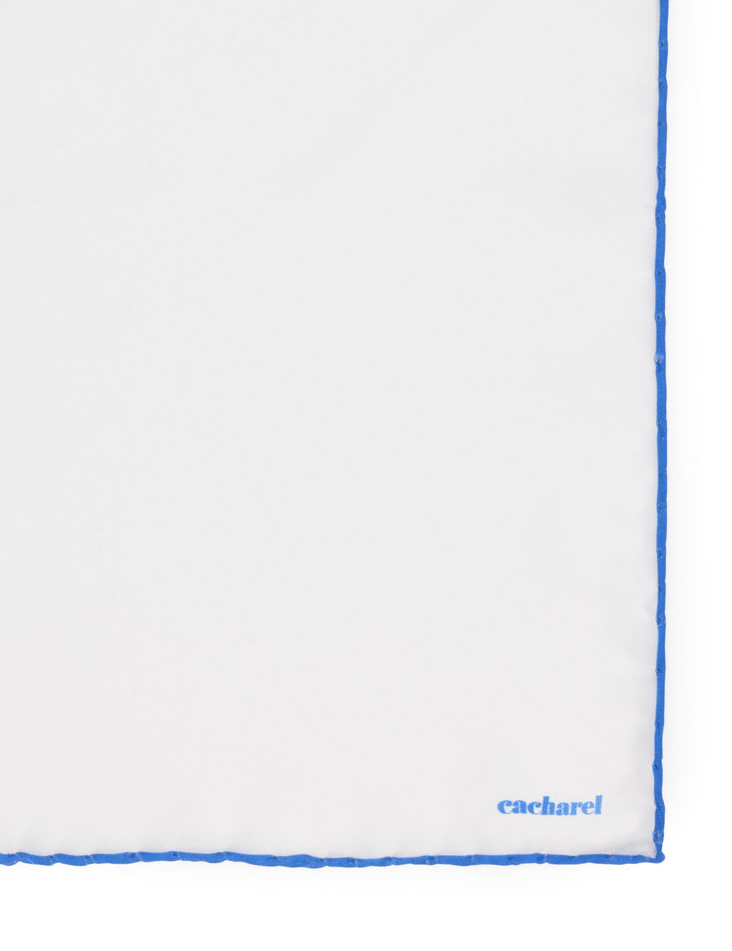 Синий базовый шелковый платок - Cacharel фото 5